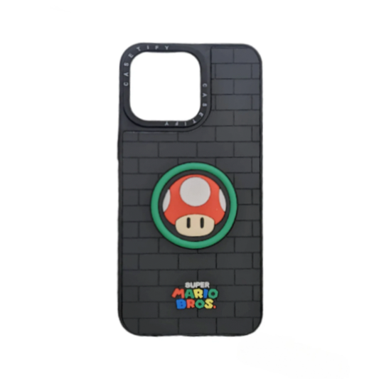 CARATULA MARCAS 3D TOAD MARIO BROS IPHONE 12/12 PRO
