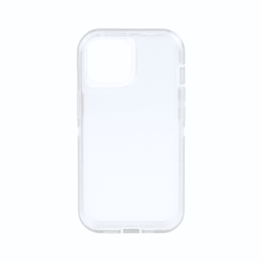 CARATULA 2 EN 1 COLOR CASE IPHONE 12/12 PRO TRANSPARENTE