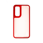 CARATULA BUMPER SAMSUNG A55 TRANSPARENTE/ROJO
