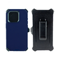 ESTUCHE TIPO DEFENDER IPHONE 15/14/13 AZUL CON CLIP