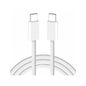 CABLE DE DATOS ORIGINAL APPLE ENTRADA Y SALIDA TIPO C TELA BLANCO