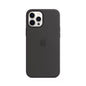 CARATULA SILICON TIPO ORIGINAL C/LOGO IPHONE 12 PRO MAX NEGRA