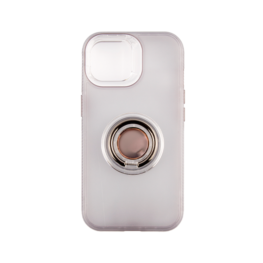 CARATULA BUMPER 3 EN 1 C/ANILLO IPHONE 15/14/13 HUMO