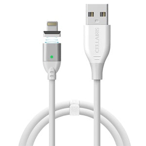 CABLE MAGNETICO USB LIGTHNING 1M BLANCO 11-0020114 (6697209856208)
