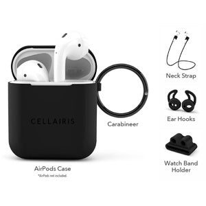 KIT DE FUNDA Y ACCESORIOS PARA AIRPODS NEGRA 12-0004004 (6697061286096)