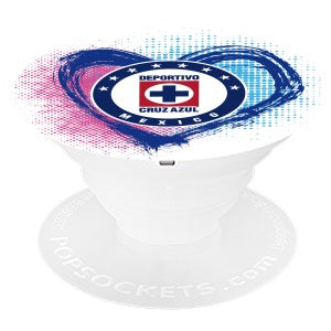 SUJETADOR POPSOCKETS LIGA MX CRUZ AZUL CORAZON/ESCUDO (6697004007632)