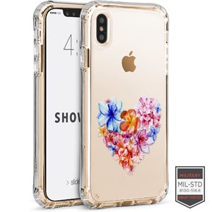 CARATULA SHOWCASE IPHONE XS MAX HEART FLOWER 40-0008034 (6697060630736)