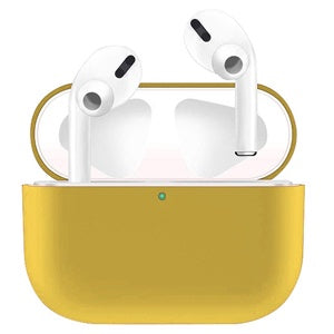 FUNDA SILICON AIRPODS PRO AMARILLO (6696983036112)