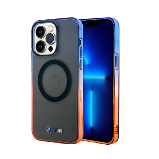 CARATULA BMW GRADIENT MAGSAFE IPHONE 14 PRO MAX NEGRA