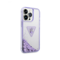 CARATULA GUESS TRANSLUCENT TRIANGLE IPHONE 15 PRO MORADO