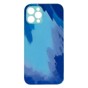 CARATULA GLASS ACUARELA IPHONE 12 PRO AQUA/AZUL (6697227256016)