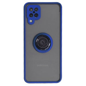 CARATULA BUMPER CON ANILLO SAMSUNG A12 NAVY (6697245671632)
