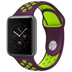 WATCH BAND SPORT APPLE WATCH 38/40mm MORADO/VERDE 12-0003014 (6697208021200)