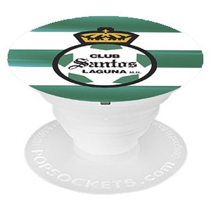 SUJETADOR POPSOCKETS LIGA MX SANTOS LAGUNA BASE BLANCA/ESCUDO (6697220079824)