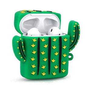 FUNDA SILICON AIRPODS CACTUS (6697064759504)