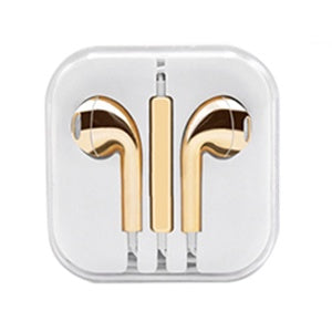 AUDIFONOS MANOS LIBRES 3.5mm METALICOS ORO (6697243672784)