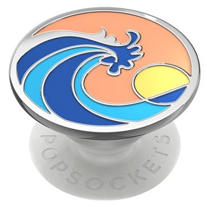 POPSOCKETS ORIGINAL 2G ENML RIDE THE WAVE CORAL (6697050407120)