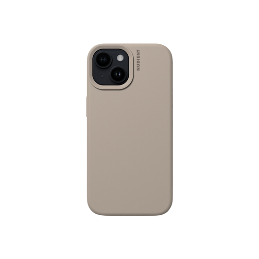 CARATULA SILICON NUDIENT IPHONE 15/14/13 STONE BEIGE