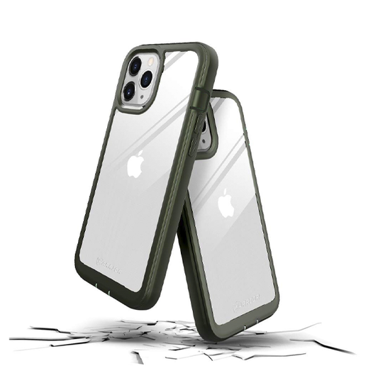 CARATULA WARRIOR IPHONE 12/12 PRO VERDE MILITAR PRODIGEE