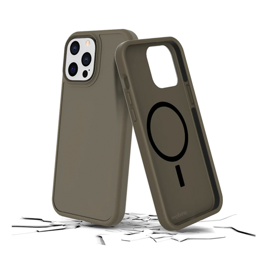CARATULA SAFETEE SMOOTH + MAG IPHONE 14/13 ARMY GREEN PRODIGEE