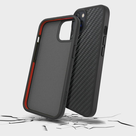 CARATULA SAFETEE CARBON IPHONE 13 PRO NEGRA PRODIGEE