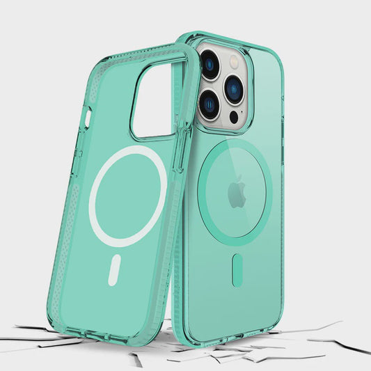 CARATULA SAFETEE NEO + MAG IPHONE 14 PRO MINT PRODIGEE