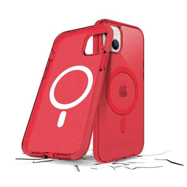 CARATULA SAFETEE NEO + MAG IPHONE 15/14 PLUS ROJA PRODIGEE
