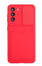 CARATULA TPU TARJETERO SAMSUNG A02s ROJA