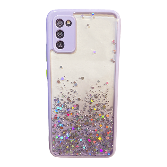 CARATULA BRILLOS GUM SAMSUNG A02s MORADO