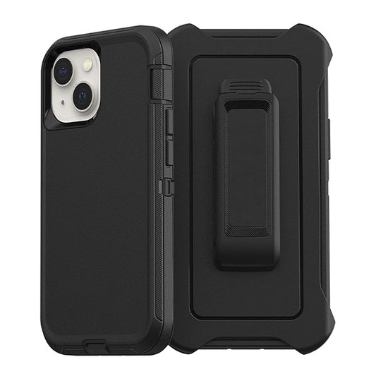ESTUCHE TIPO DEFENDER IPHONE 13 MINI/12 MINI NEGRO CON CLIP