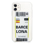 CARATULA TPU AEROPUERTO BARCELONA IPHONE 13 TRANSPARENTE