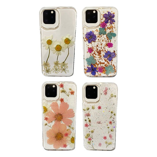CARATULA DISENO FLORES IPHONE 13 TRANSPARENTE