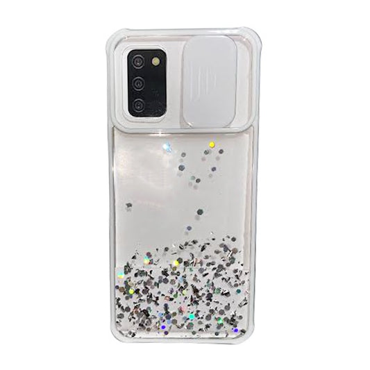 CARATULA BRILLOS GUM SAMSUNG A02s BLANCA