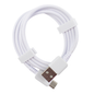 CABLE DE DATOS GENERICO ENTRADA Y SALIDA TIPO C BLANCO