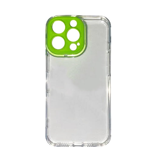 CARATULA TPU CAMCOLOR IPHONE 13 PRO TRANSPARENTE VERDE