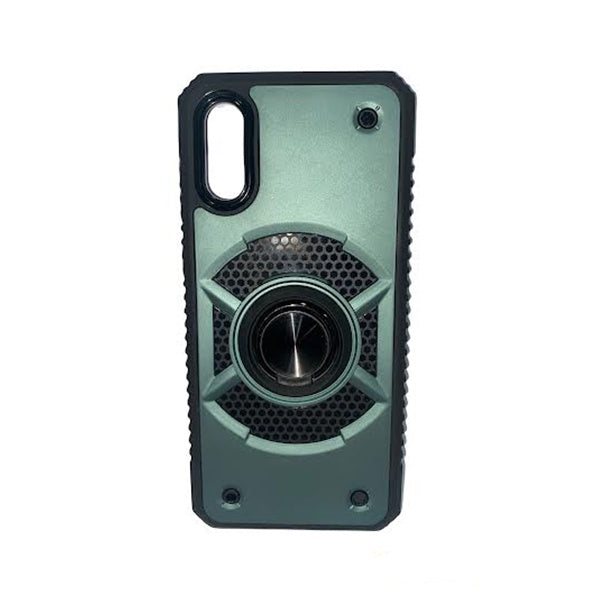 CARATULA ROBOT CON ANILLO SAMSUNG A02 VERDE