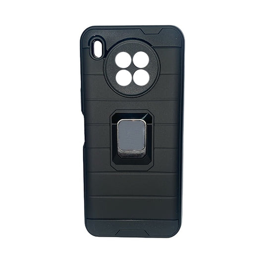 CARATULA LISA C/ANILLO HUAWEI NOVA 8i NEGRA