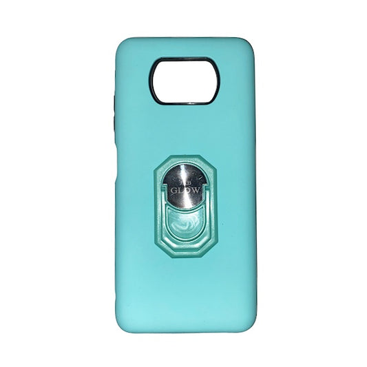 CARATULA LISA C/ANILLO XIAOMI POCO X3/X3NFC MENTA