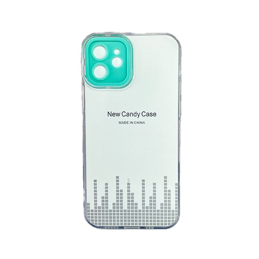 CARATULA TPU CAMCOLOR IPHONE 12 TRANSPARENTE AQUA