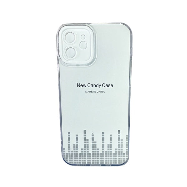CARATULA TPU CAMCOLOR IPHONE 12 TRANSPARENTE BLANCA
