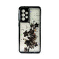 CARATULA BRILLOS FLORES SAMSUNG A33 5G NEGRA