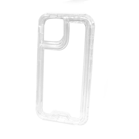 CARATULA 2 EN 1 COLOR CASE IPHONE 15/14/13 TRANSPARENTE