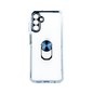 CARATULA 2 EN 1 C/ANILLO SAMSUNG A04S TRANSPARENTE/NEGRA