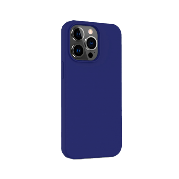 CARATULA SILICON TIPO ORIGINAL S/LOGO IPHONE 14 PRO MAX AZUL REY