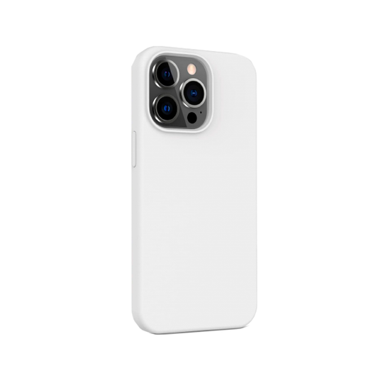 CARATULA SILICON TIPO ORIGINAL S/LOGO IPHONE 14 PRO MAX BLANCO