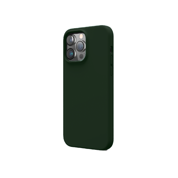 CARATULA SILICON TIPO ORIGINAL S/LOGO IPHONE 14 PRO VERDE OSCURO