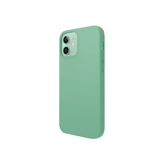CARATULA SILICON TIPO ORIGINAL S/LOGO IPHONE 12/12 PRO VERDE CLARO