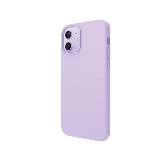 CARATULA SILICON TIPO ORIGINAL S/LOGO IPHONE 12/12 PRO LILA