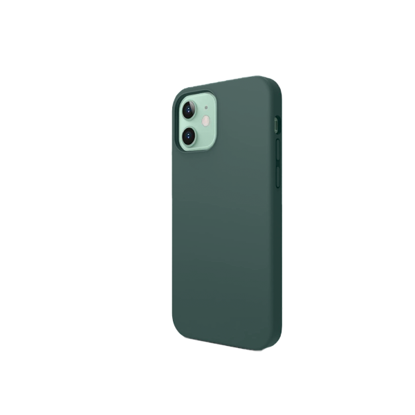 CARATULA SILICON TIPO ORIGINAL S/LOGO IPHONE 12/12 PRO VERDE OSCURO