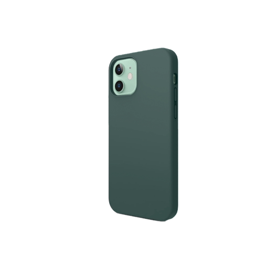 CARATULA SILICON TIPO ORIGINAL S/LOGO IPHONE 12/12 PRO VERDE OSCURO